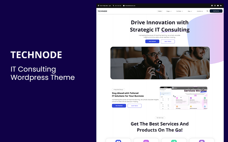 Technode - IT řešení Wordpress téma