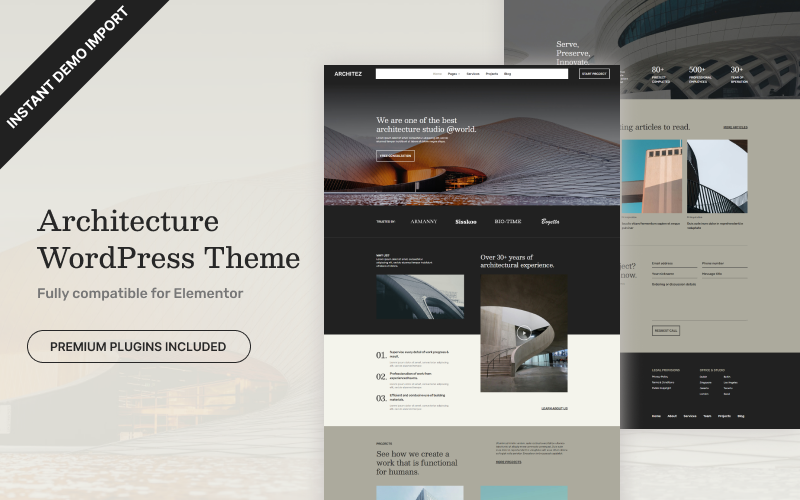 Architez - Tema WordPress per l'architettura