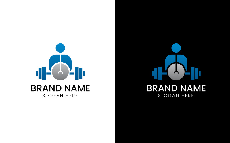 Logo iconique GYM ou Fitness-09-334