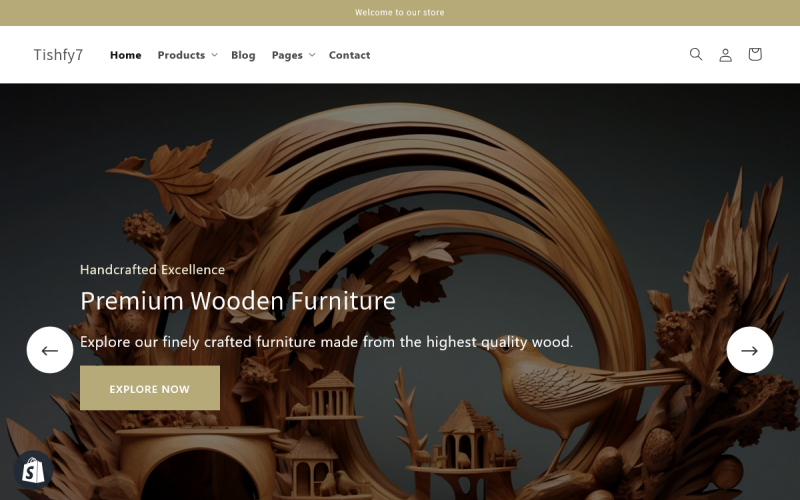 Tishfy7 – Tema de carpintería para Shopify 2.0