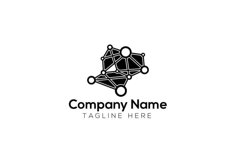 Modèle de conception de logo Atom Media 3