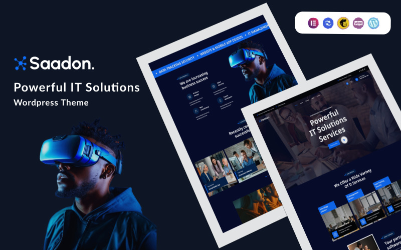 Saadon - Tema de WordPress para servicios de TI y tecnología