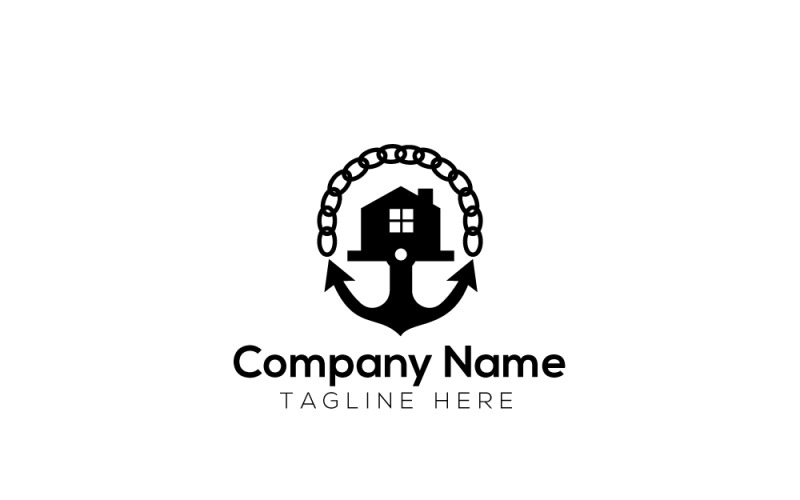 Шаблон оформлення логотипу Anchor Navy House