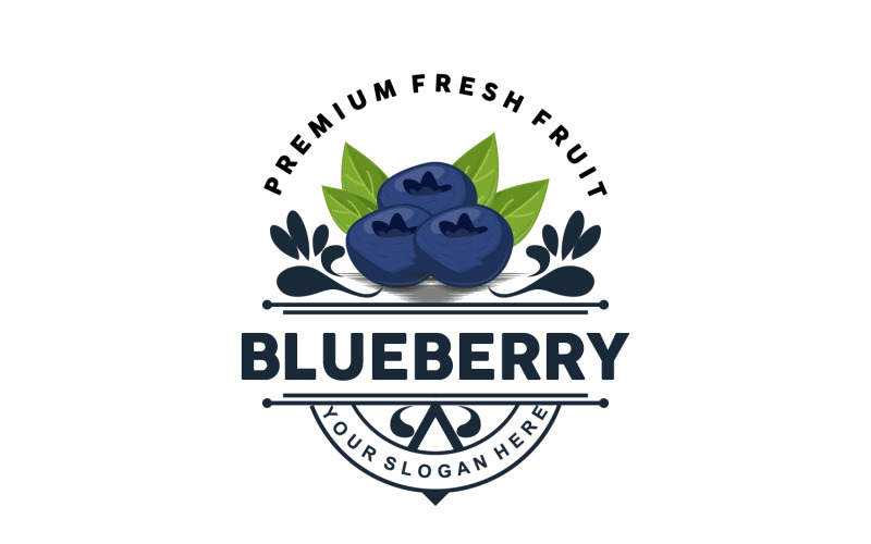 Logo mirtillo Giardino Fattoria Frutta fresca V2