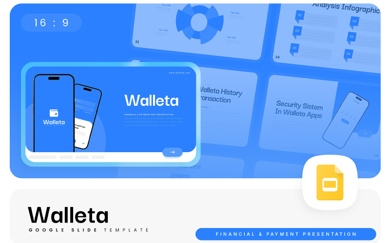 Walleta – Финансы и платежи Шаблон Google Slides