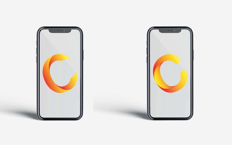 Design creativo e minimalista del logo C
