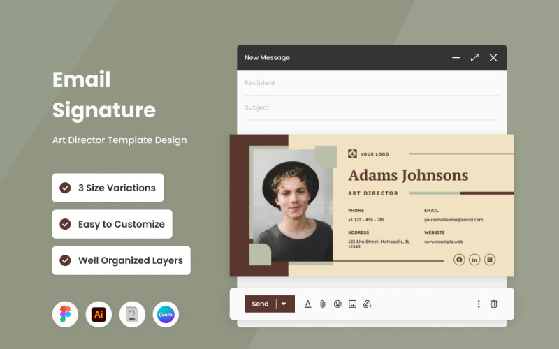 Art Director – E-Mail-Signaturvorlage V4