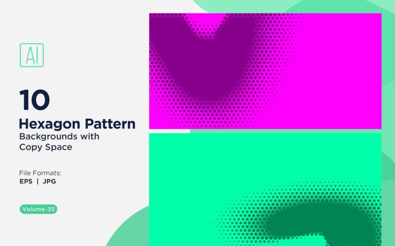 Dynamische zeshoekige patroonachtergrond voor creatieve projecten 35