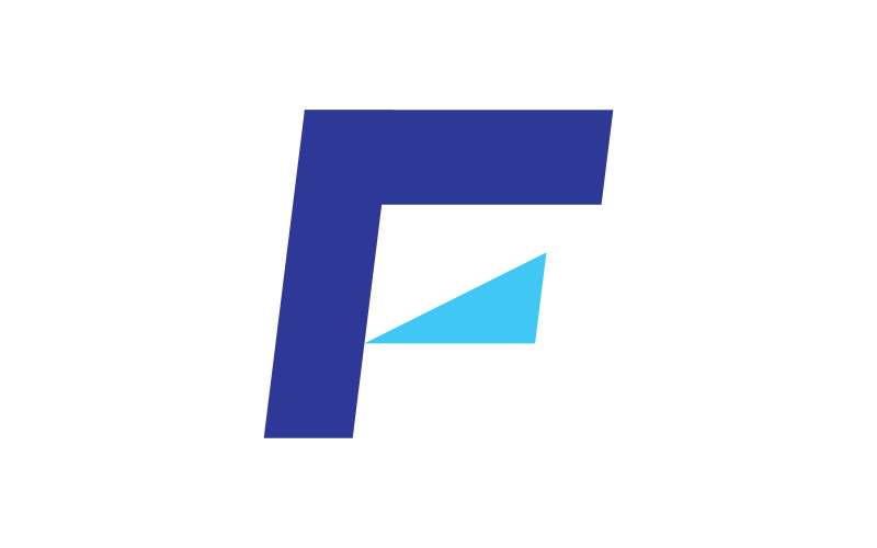 Elementi del modello vettoriale del logo della lettera F V5