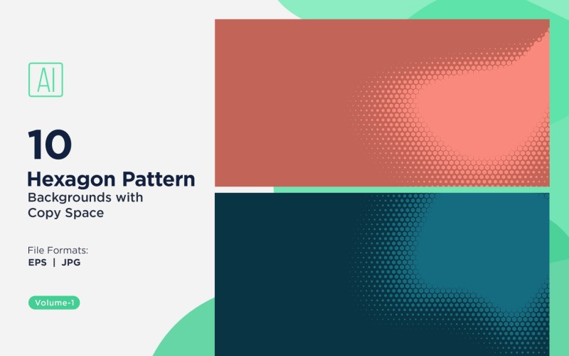 Fondo con patrón hexagonal dinámico para proyectos creativos 01