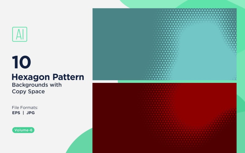 Fondo con patrón hexagonal dinámico para proyectos creativos 06