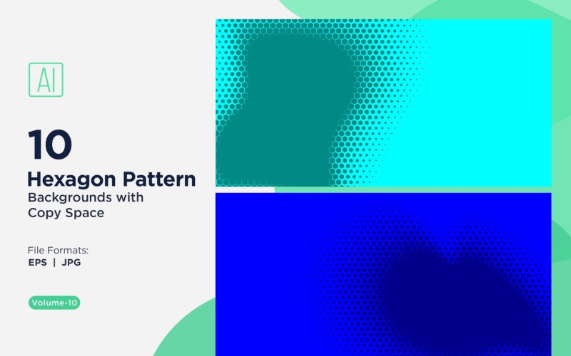 Fondo con patrón hexagonal dinámico para proyectos creativos 10