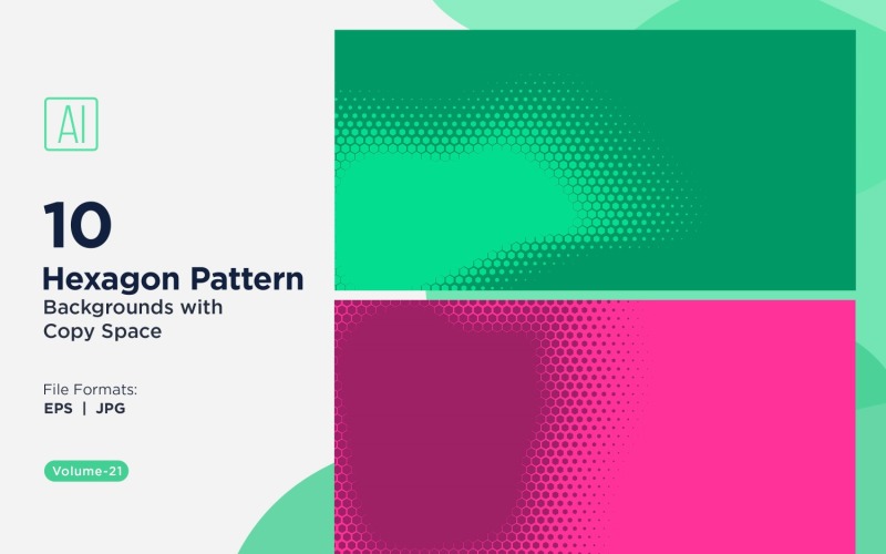 Fondo con patrón hexagonal dinámico para proyectos creativos 21