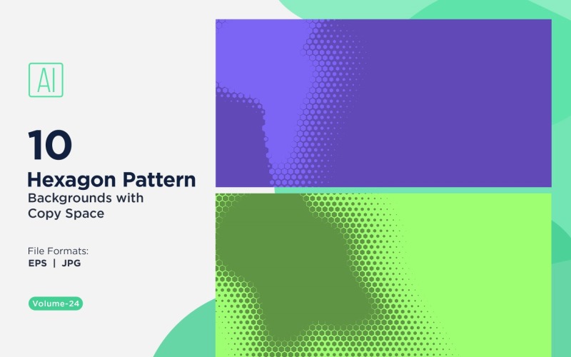 Fondo con patrón hexagonal dinámico para proyectos creativos 24