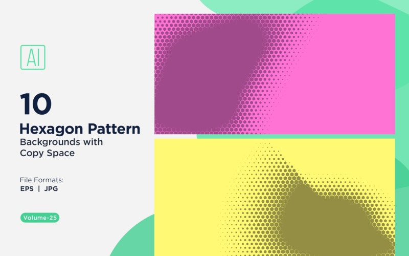 Fondo con patrón hexagonal dinámico para proyectos creativos 25