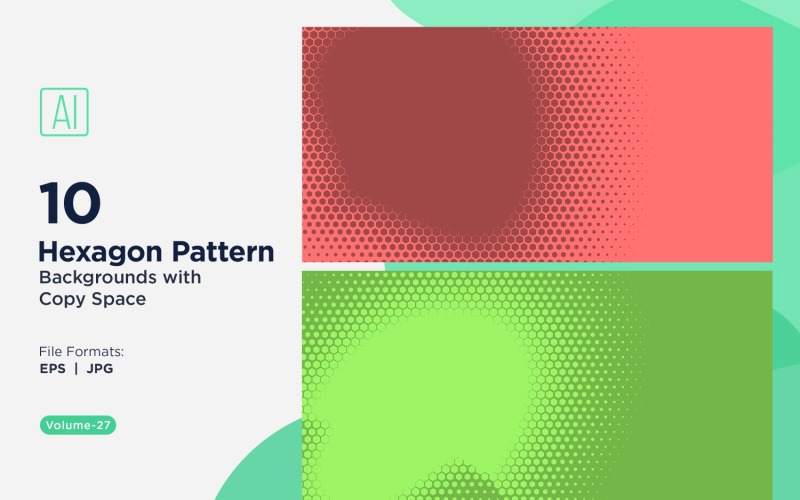 Fondo con patrón hexagonal dinámico para proyectos creativos 27