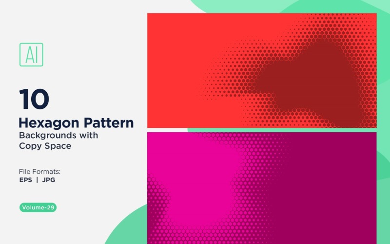 Fondo con patrón hexagonal dinámico para proyectos creativos 29