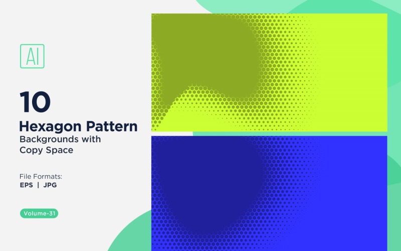 Fondo con patrón hexagonal dinámico para proyectos creativos 31