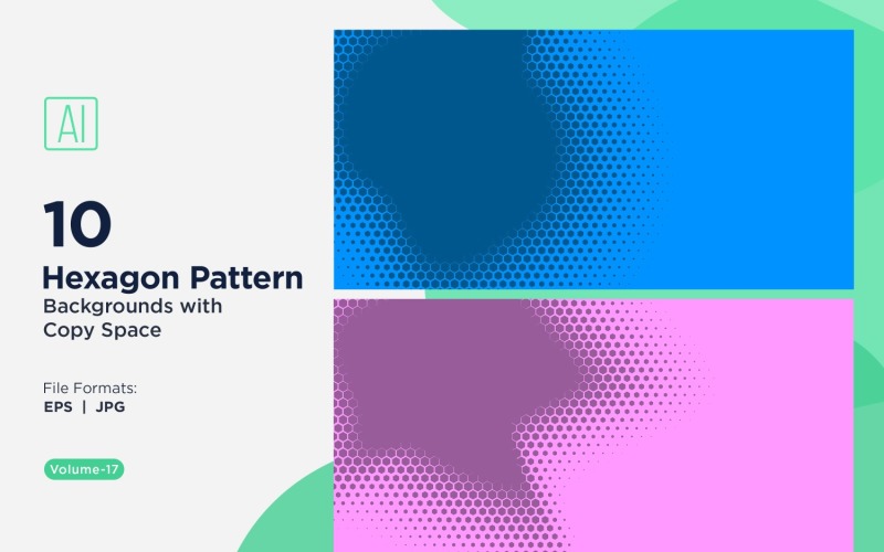 Fundo de Padrão Hexagonal Dinâmico para Projetos Criativos 17