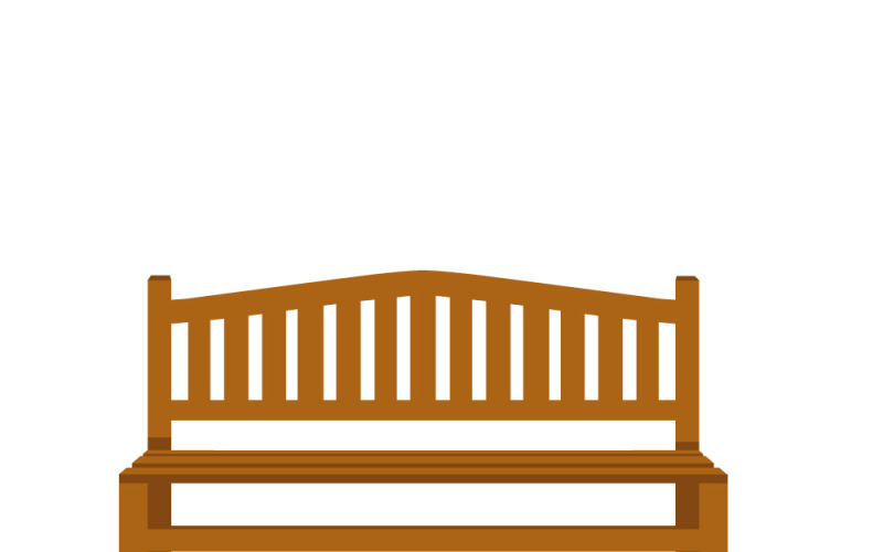 Chaise de mobilier de banc de jardin silhouette