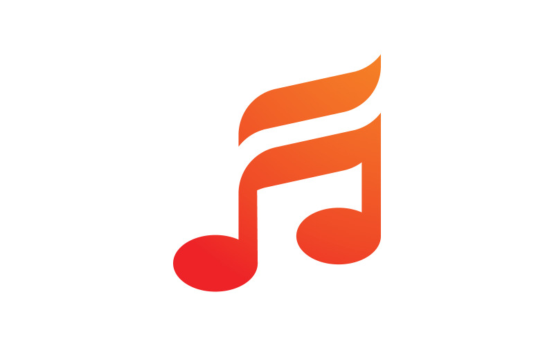 Muziek Vector logo pictogram ontwerp sjabloon elementen V1
