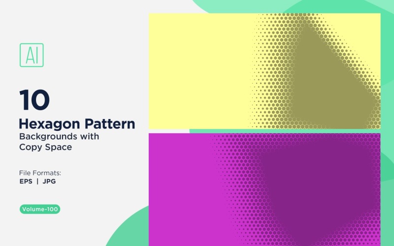 Dynamic Hexagon Pattern Background for Creative Projects 100