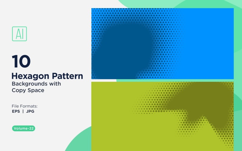 Dynamischer Sechseck-Muster-Hintergrund für kreative Projekte 22