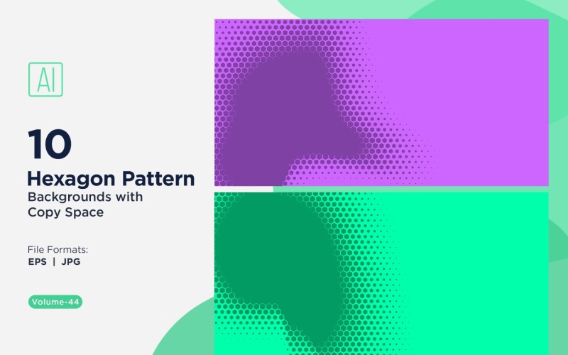 Dynamic Hexagon Pattern Background for Creative Projects 44