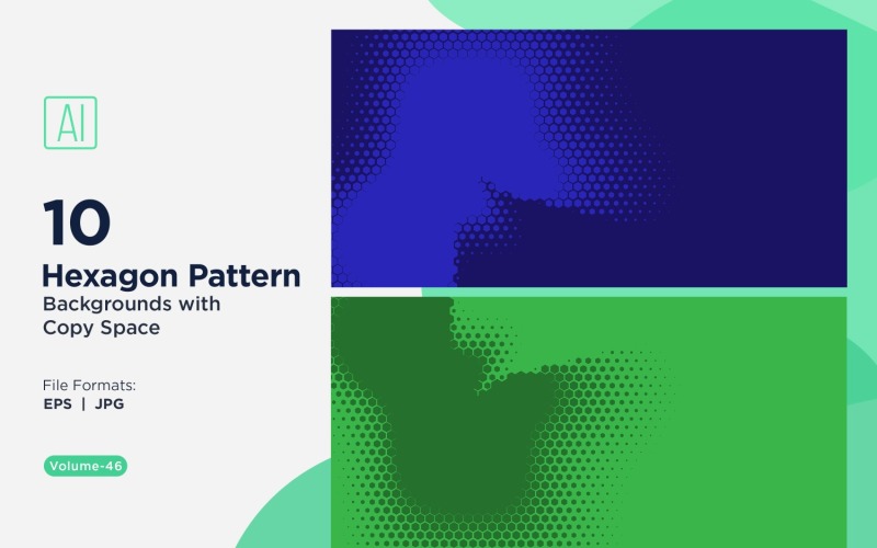 Dynamic Hexagon Pattern Background for Creative Projects 46