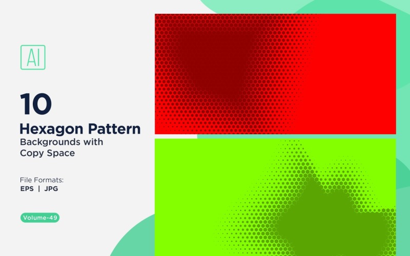 Dynamic Hexagon Pattern Background for Creative Projects 49
