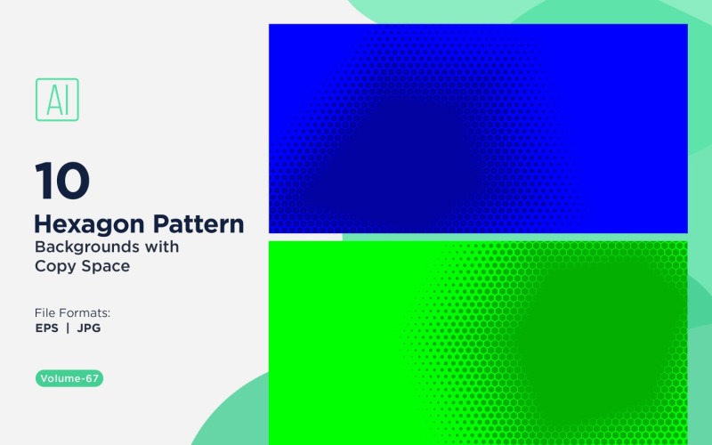 Dynamic Hexagon Pattern Background for Creative Projects 67