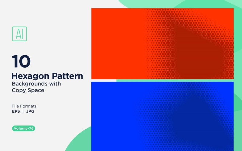 Dynamic Hexagon Pattern Background for Creative Projects 76