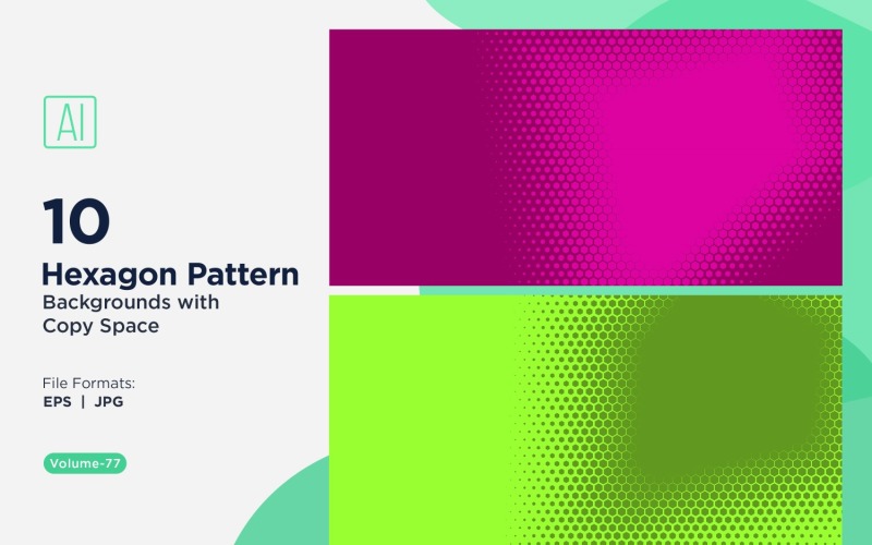 Dynamic Hexagon Pattern Background for Creative Projects 77
