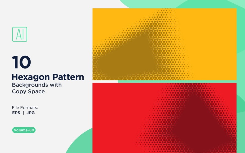 Dynamic Hexagon Pattern Background for Creative Projects 80