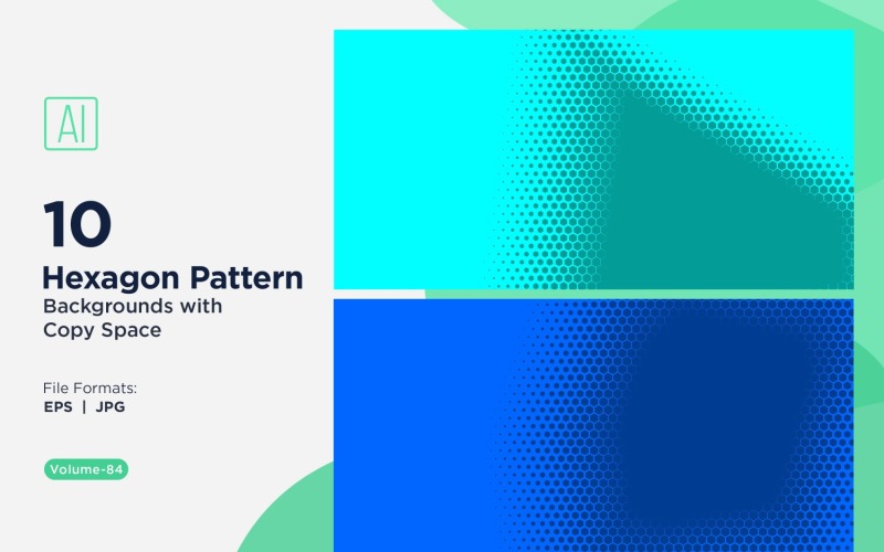 Dynamic Hexagon Pattern Background for Creative Projects 84
