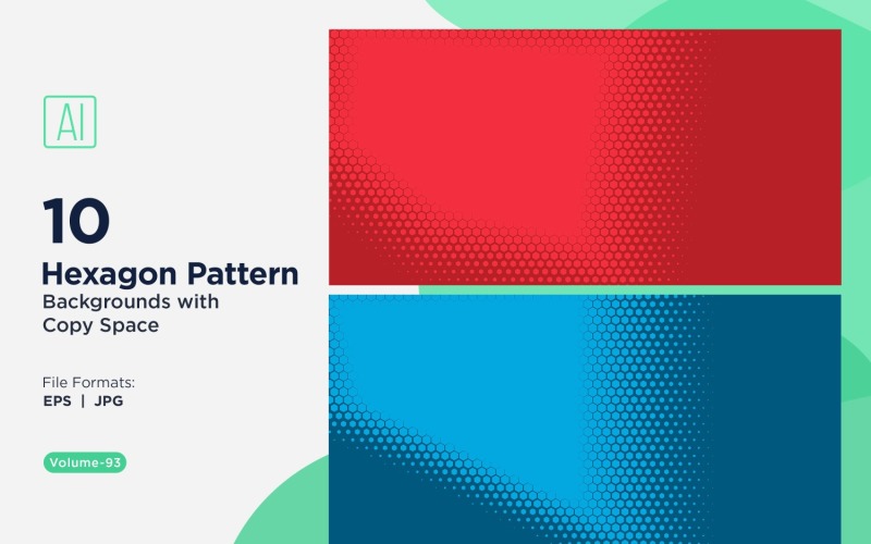 Dynamic Hexagon Pattern Background for Creative Projects 93