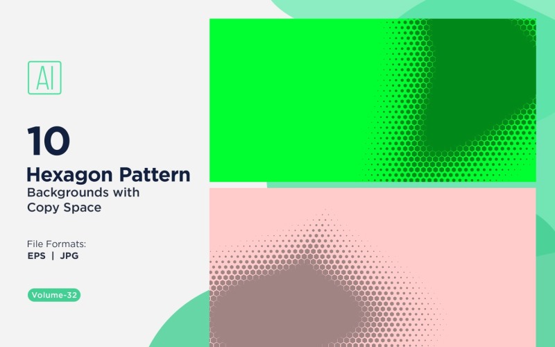Dynamisk hexagonmönsterbakgrund för kreativa projekt 32