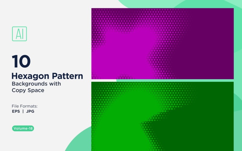 Fondo con patrón hexagonal dinámico para proyectos creativos 18