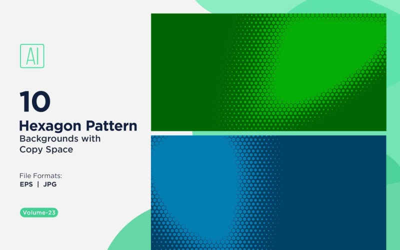 Fondo con patrón hexagonal dinámico para proyectos creativos 23