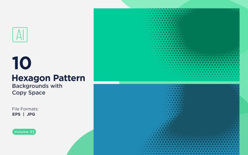 Fondo con patrón hexagonal dinámico para proyectos creativos 33