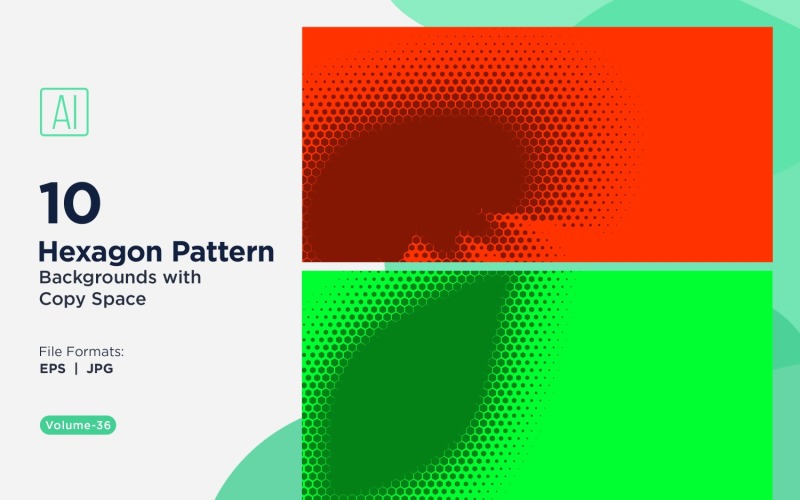 Fondo con patrón hexagonal dinámico para proyectos creativos 36