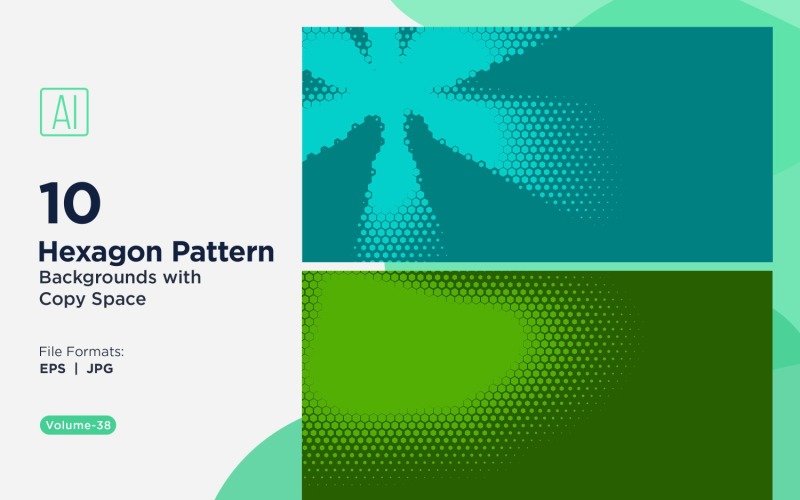 Fondo con patrón hexagonal dinámico para proyectos creativos 38