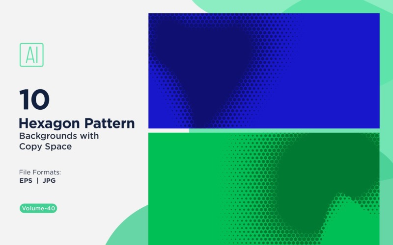 Fondo con patrón hexagonal dinámico para proyectos creativos 40