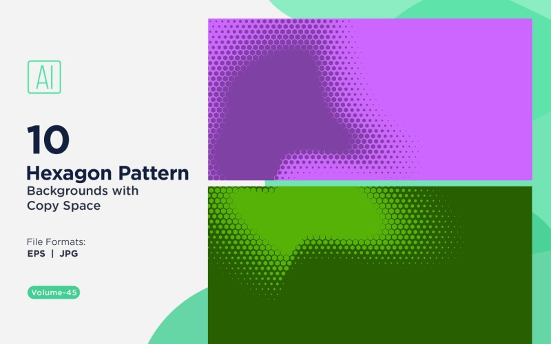 Fondo con patrón hexagonal dinámico para proyectos creativos 45