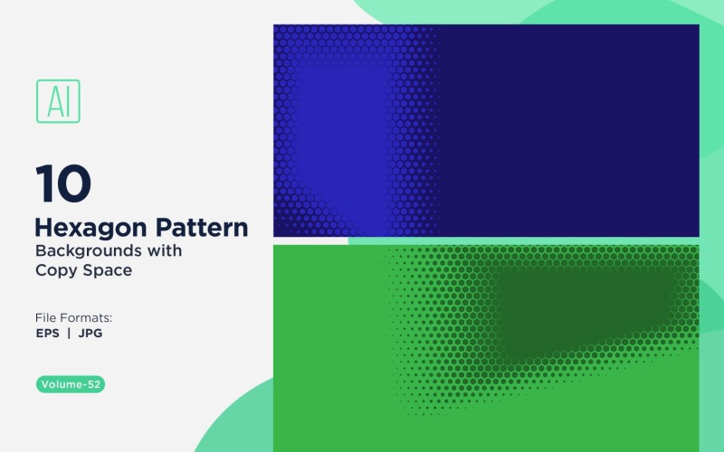 Fondo con patrón hexagonal dinámico para proyectos creativos 52