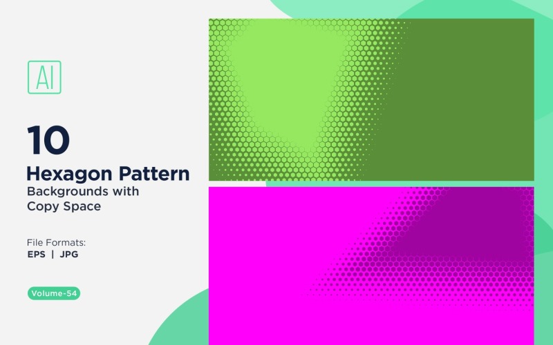 Fondo con patrón hexagonal dinámico para proyectos creativos 54