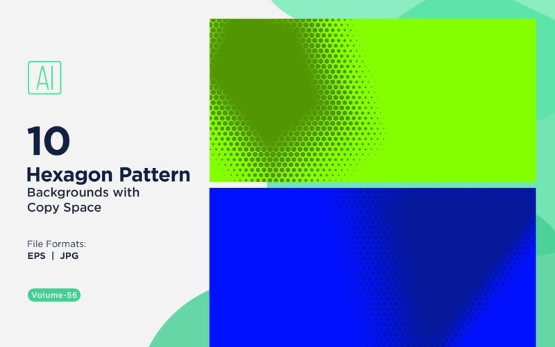 Fondo con patrón hexagonal dinámico para proyectos creativos 56