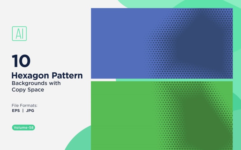 Fondo con patrón hexagonal dinámico para proyectos creativos 58