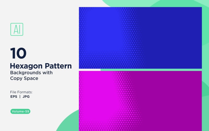 Fondo con patrón hexagonal dinámico para proyectos creativos 59