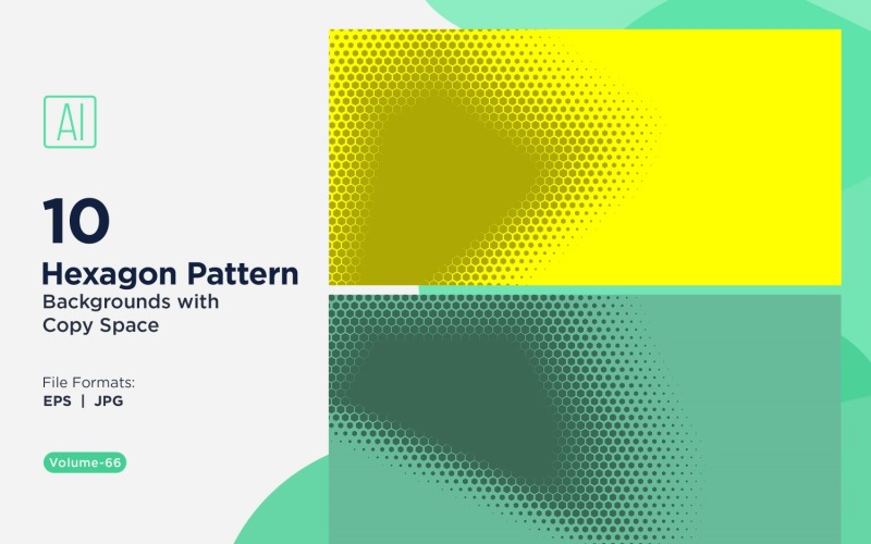 Fondo con patrón hexagonal dinámico para proyectos creativos 66